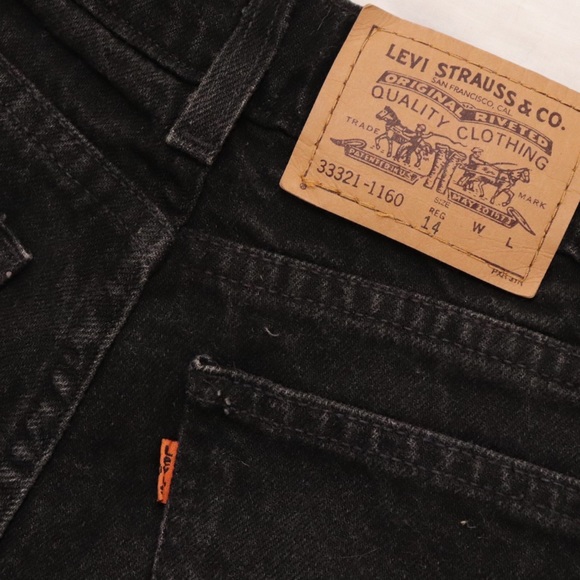 Vintage 80's Orange Tab Levi's High Waisted Denim Shorts - Picture 9 of 12